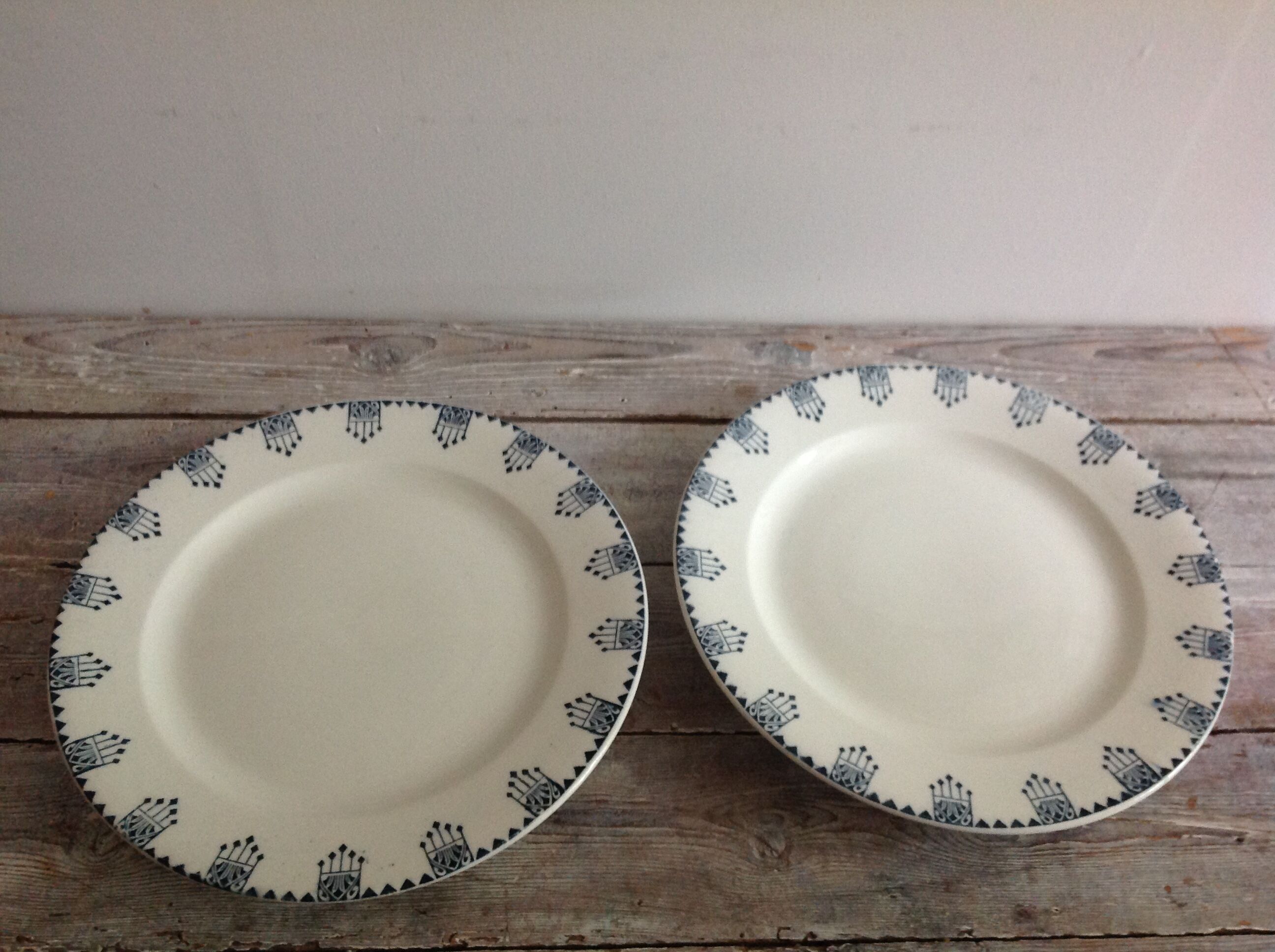 Paire de plats Terre de Fer