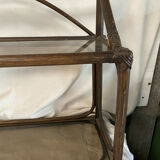 Vintage rattan shelf