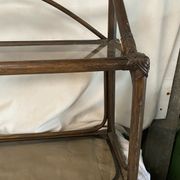 Vintage rattan shelf