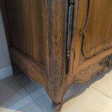 Walnut Louis XV wardrobe from the 18th century.