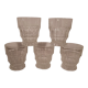 Set of 5 water glasses 60-70s