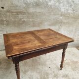 Extendable dining table elm wood