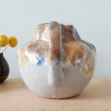 Art Nouveau pitcher in flamed stoneware, 20s