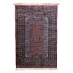 Handmade vintage Uzbek Bukhara rug 64cm x 94cm 1950s