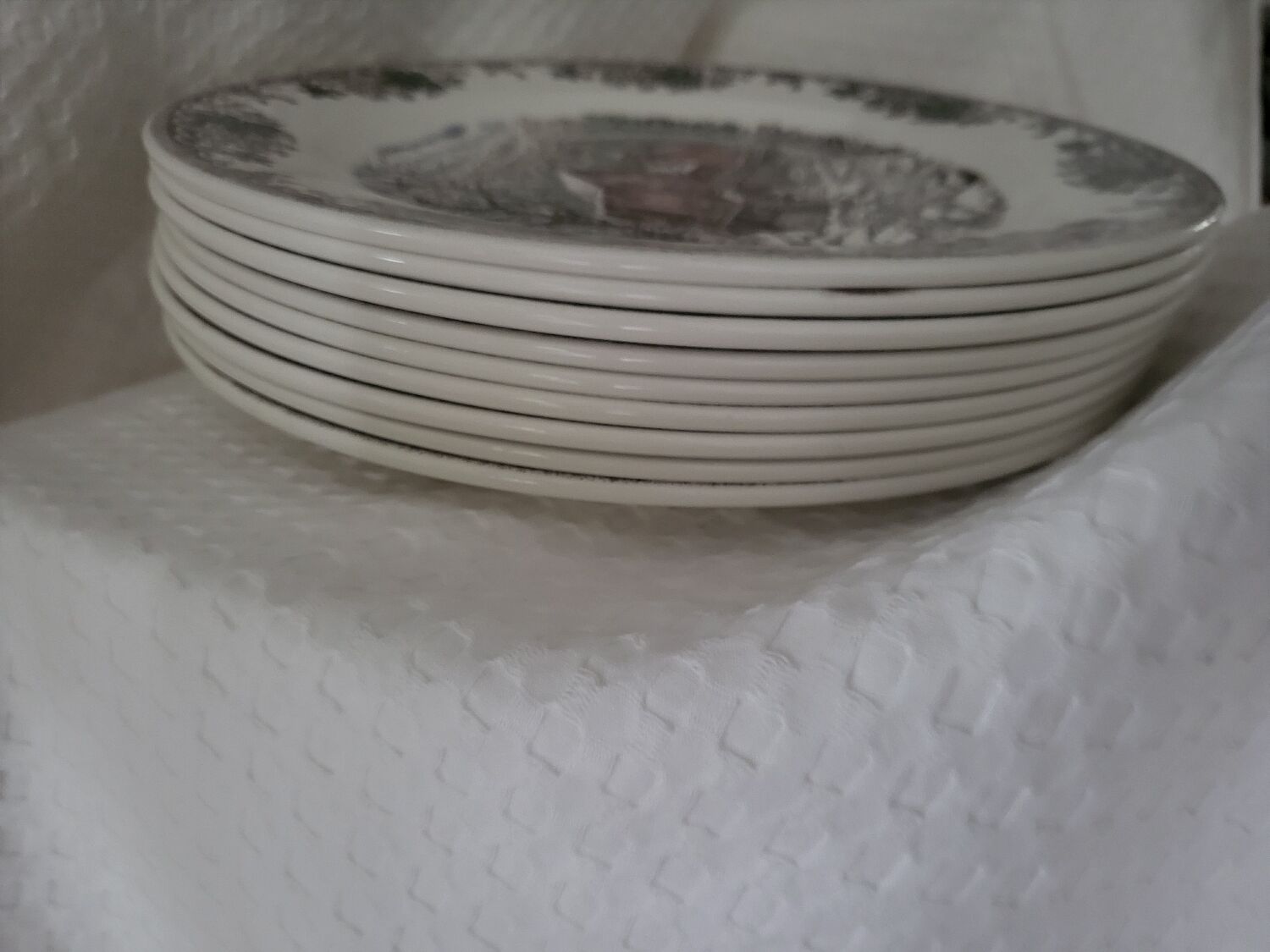 Set of 9 queen's english porcelain plates