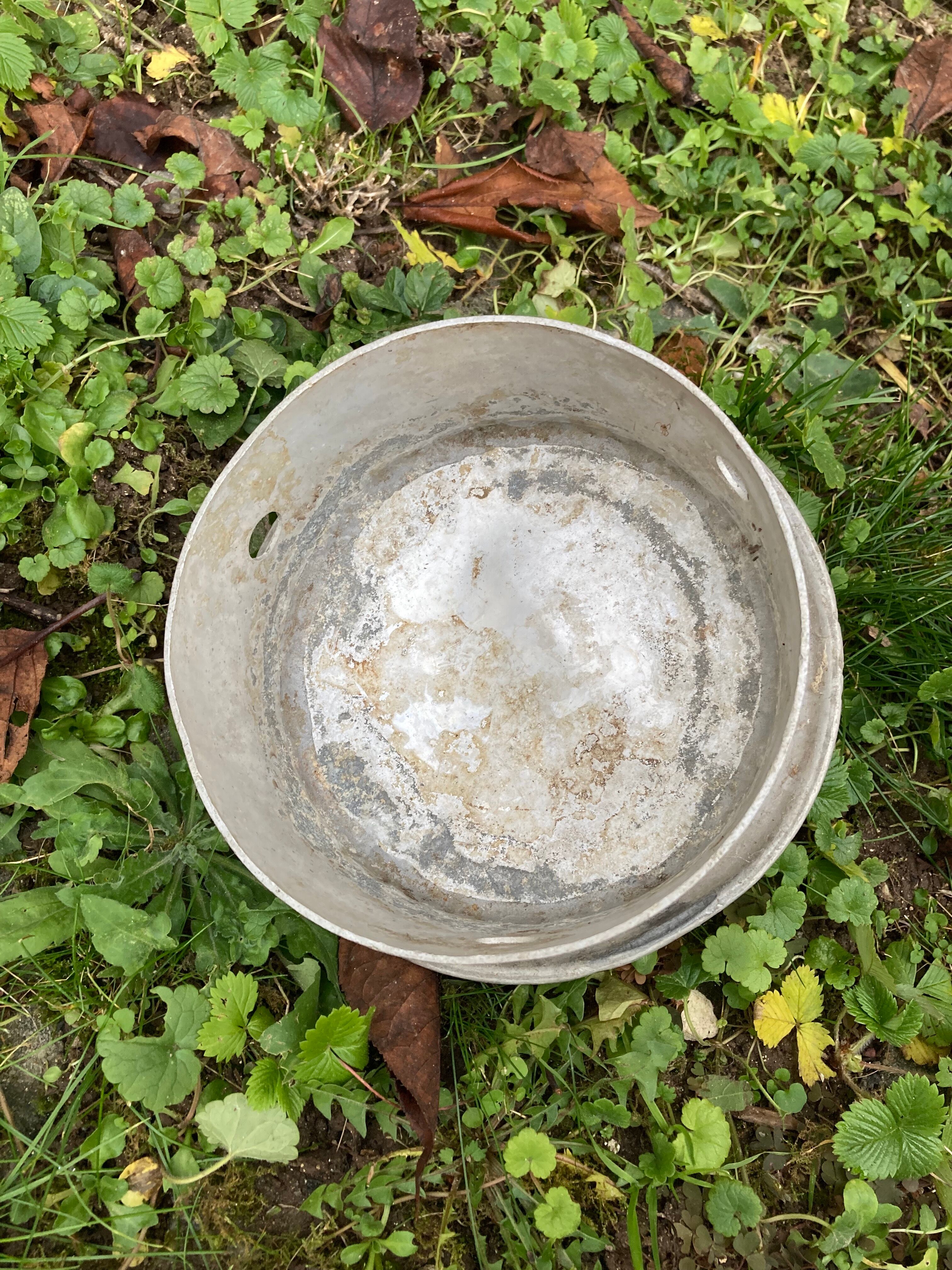 Farm milk jar aluminum canister