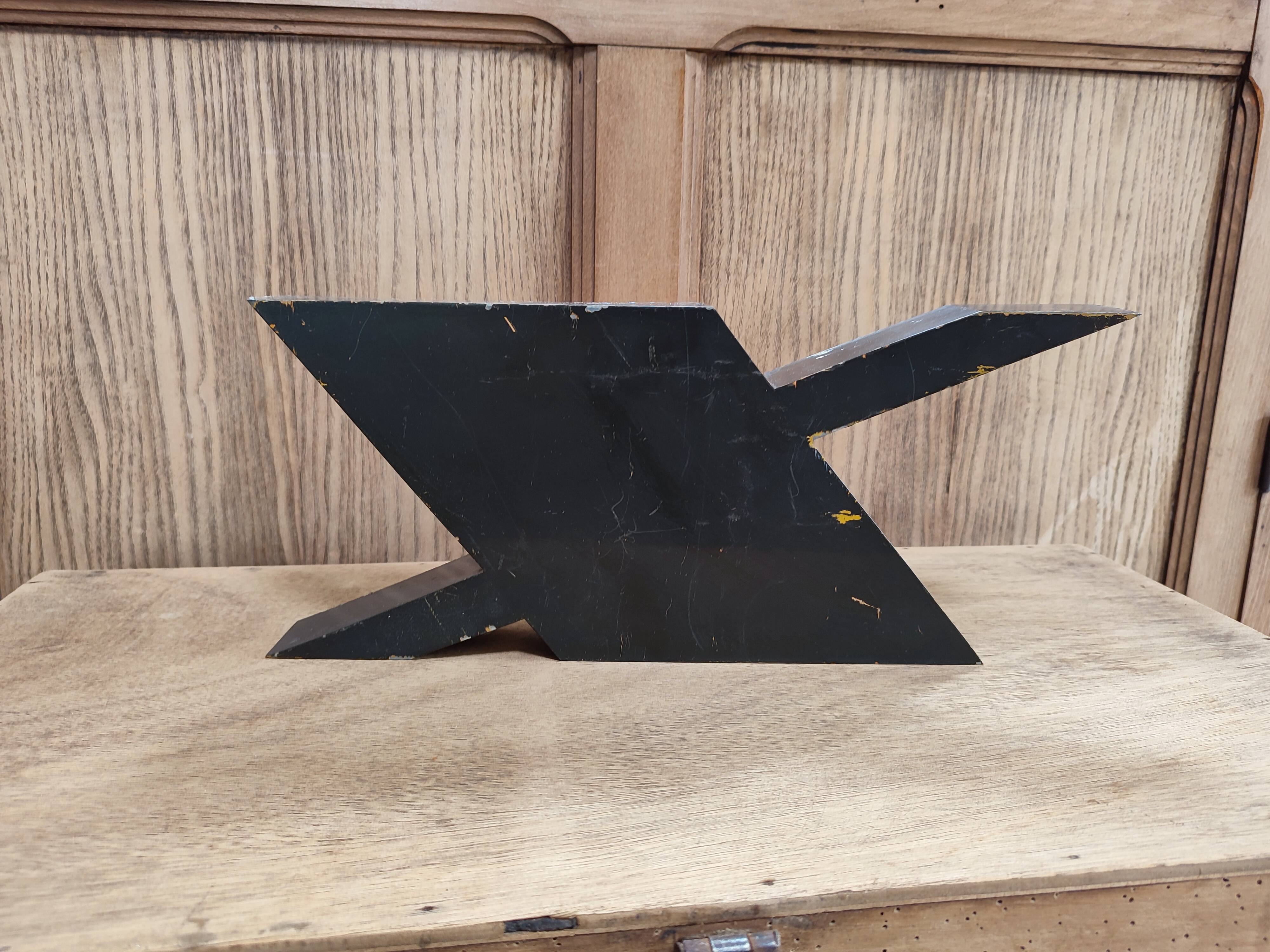 Vintage sign letter X year 50