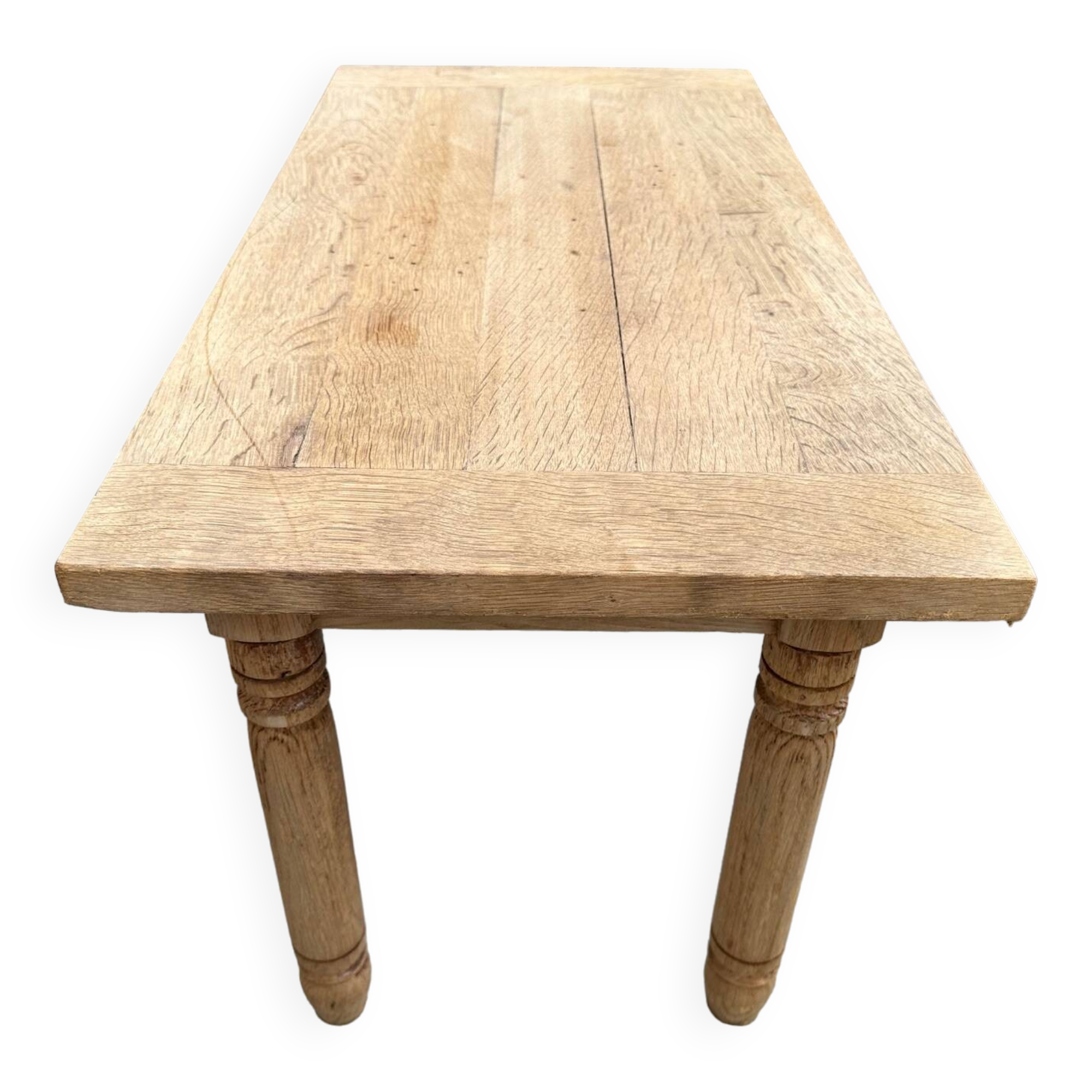 Solid oak side table