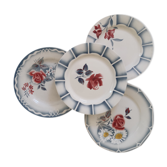 Assiettes Digoin Sarreguemines