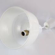 Holophane white glass suspension