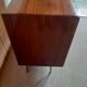 Vintage chest of drawers 3 drawers - varnished teak - Scandinavian style - retro patterns - 60s