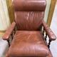 Vintage brown leather armchair