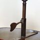 bronze and brass 2-bulb bouillotte lamp, red desk lamp