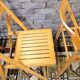 Set of 4 vintage mismatched folding chairs