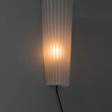Glass wall lamp, europe, 1970s