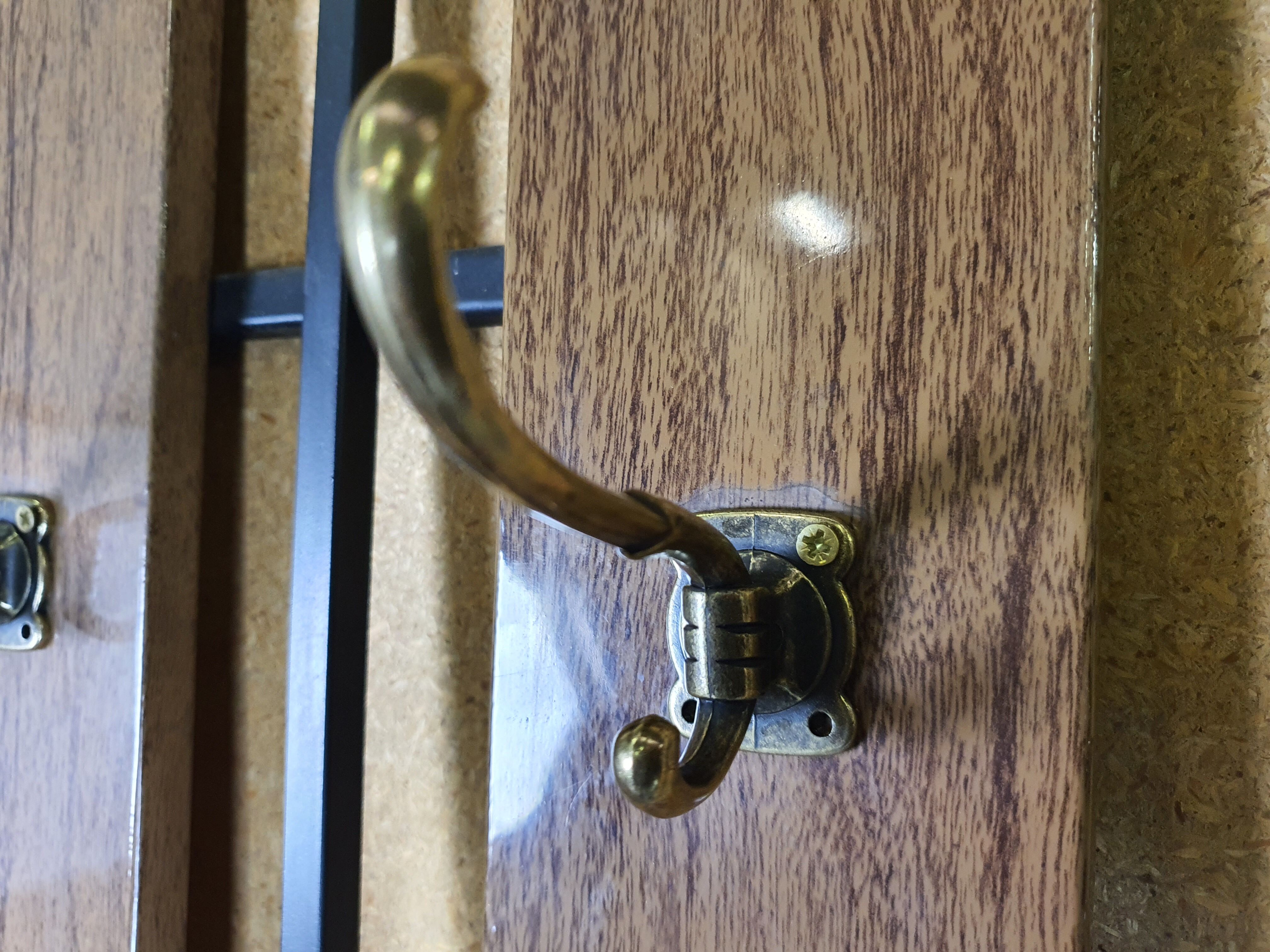 Wall coat hanger with mirror, 50s