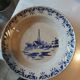 Antique opaque porcelain plate from Gien