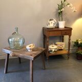 Brutalist oak coffee table