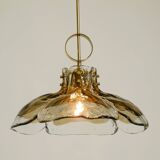 Beautiful 1960s J.T. Kalmar Franken heavy Murano glass floral ceiling lamp