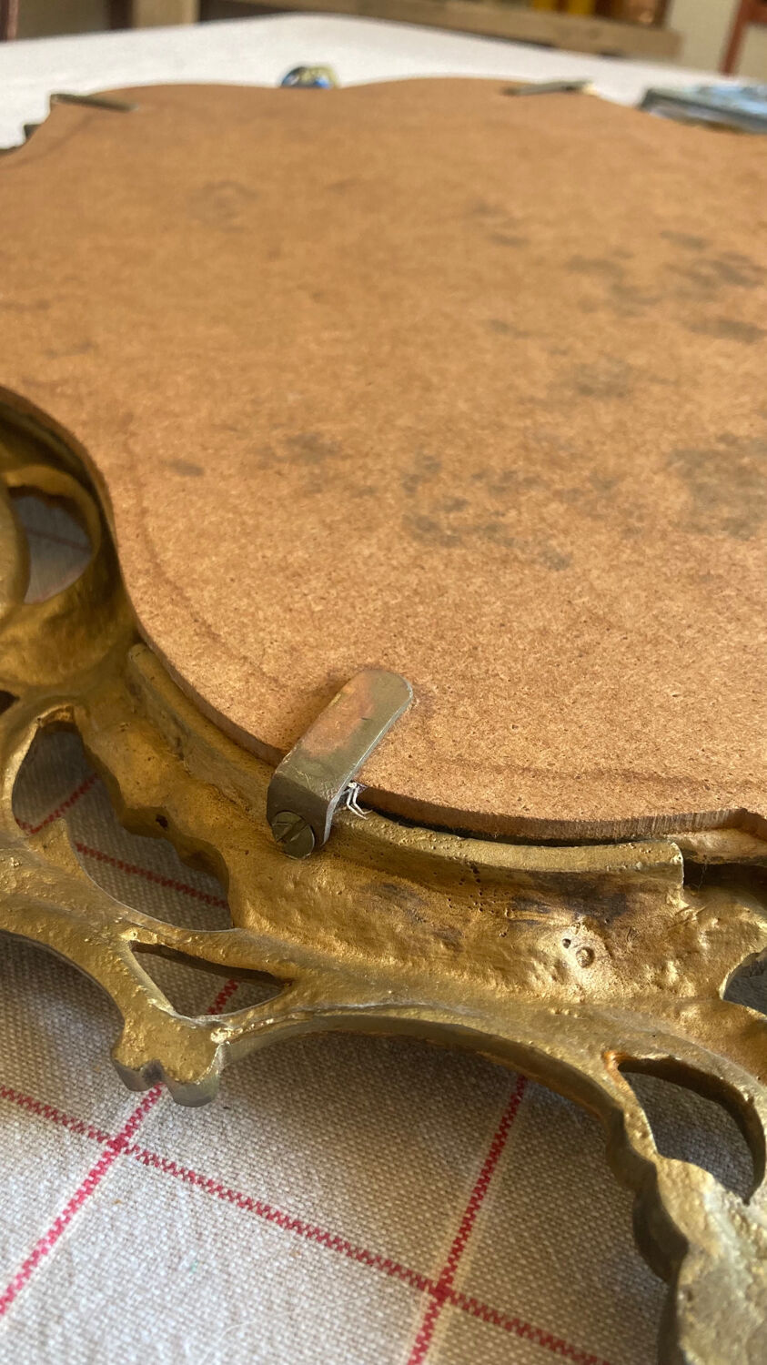 Gilded bronze mirror