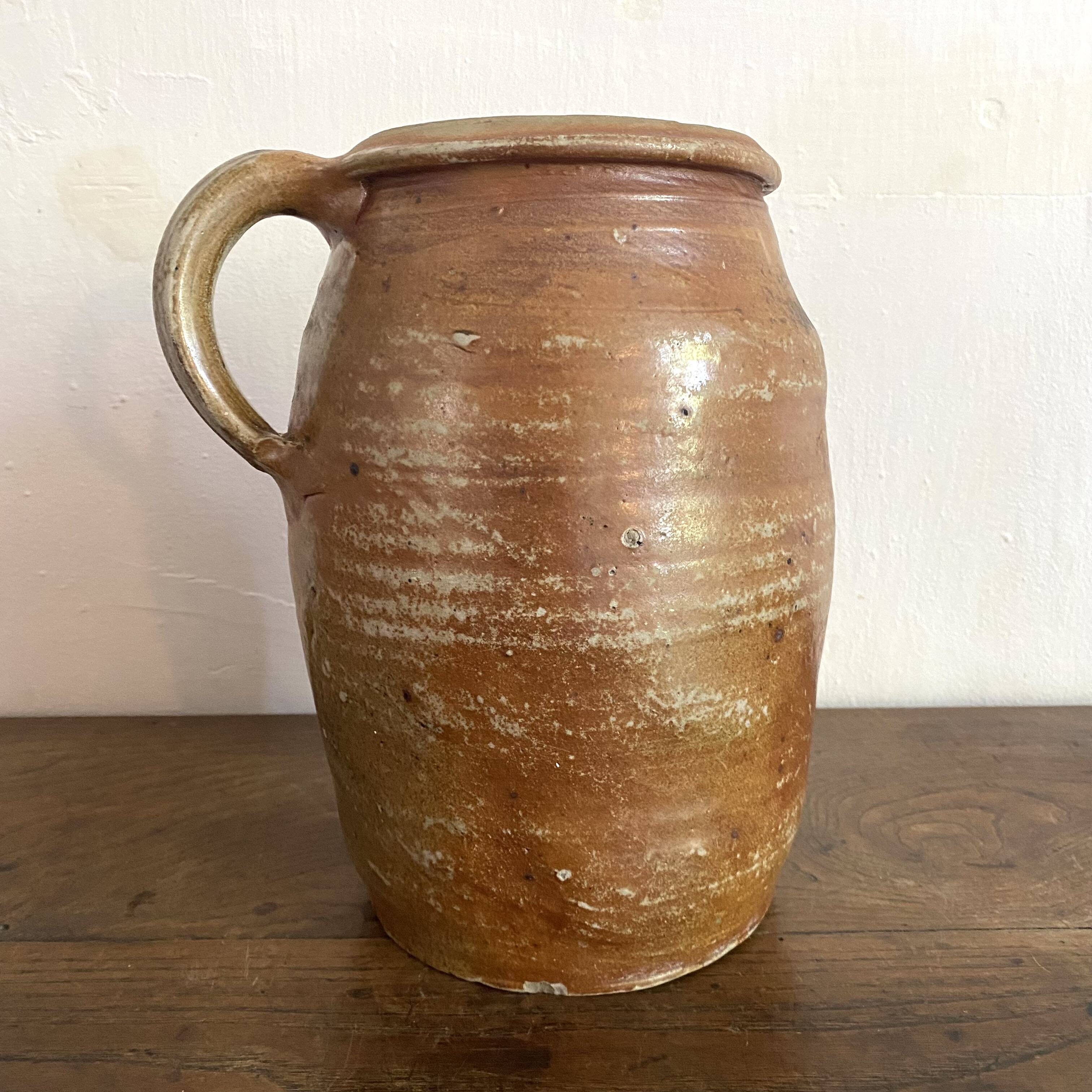 Old terracotta pot H25 cm