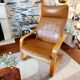 Poang leather armchair by Noboru Nakamura for Ikèa