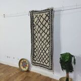 Handmade Berber wool mrirt rug 145 X 65 CM