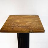 Colonna in golden bronze with ripiano in marmo giallo di Siena, France, 19th century