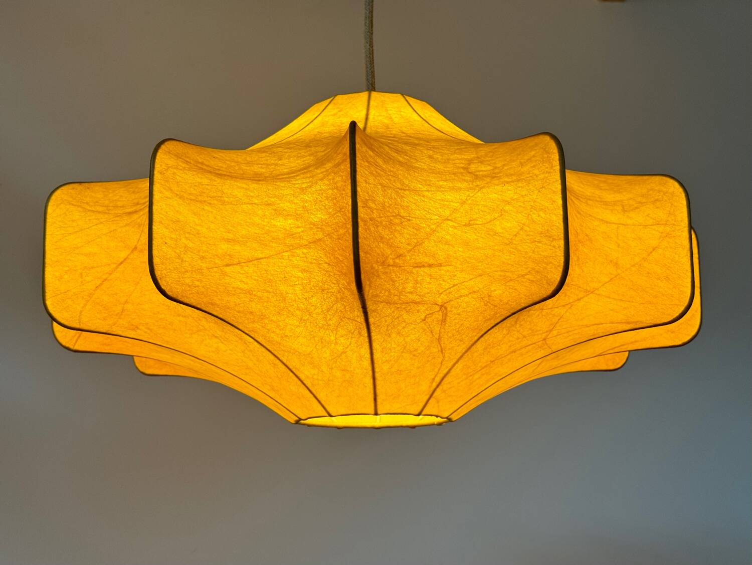 Large cocoon pendant light, 60s