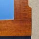 Art Nouveau wall mirror Vienna Secession in walnut frame