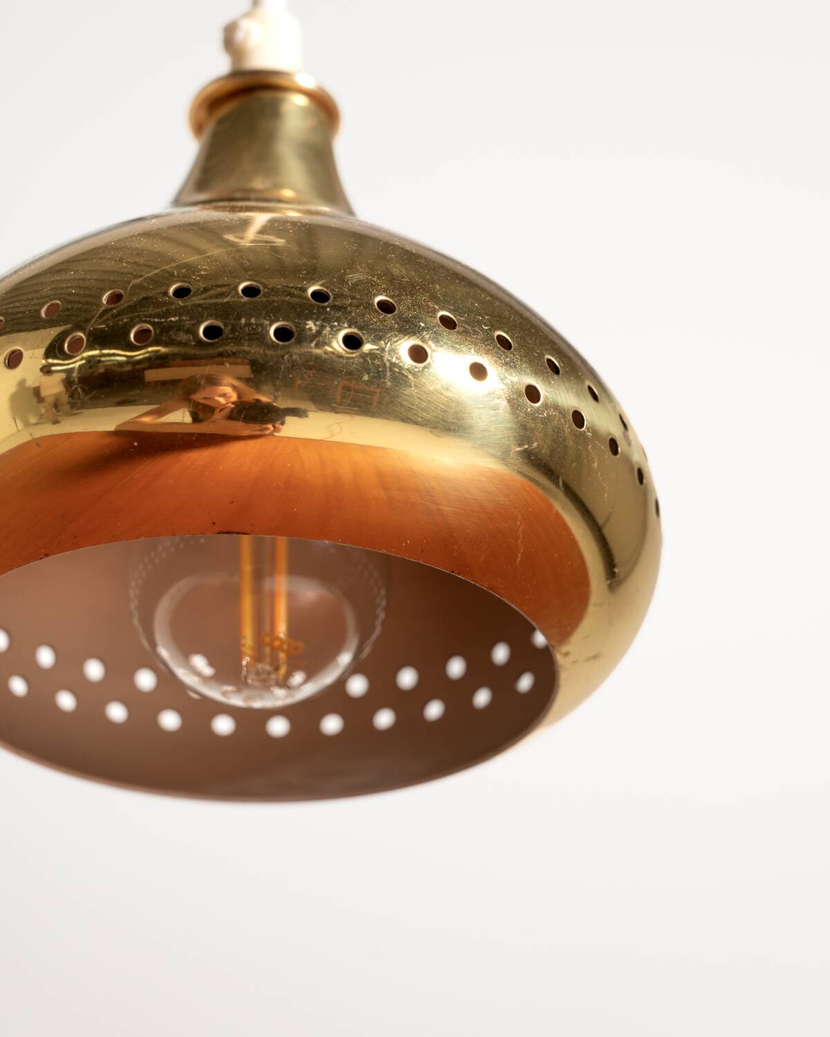 Brass pendant lamp by Scandi-Lamp, 1960s/70s