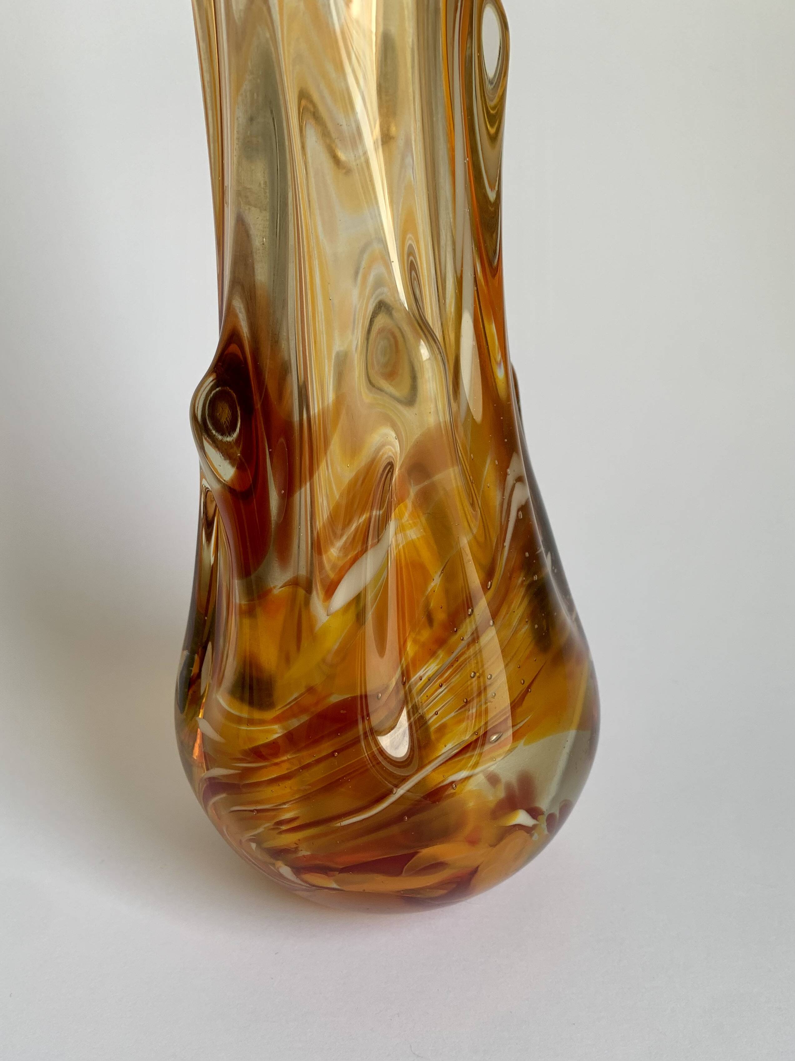 Vintage Glass Vase, 1970s