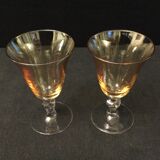 Set of 10 glasses of color