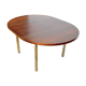 Table de repas en palissandre et chrome 1960