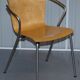 Six vintage stackable armchairs by Fritz Hansen, Vico Magistretti, in bent wood.