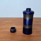 Mid-century German studio pottery bottle vase with lid by Cornelsen Kindermann, 1960s.