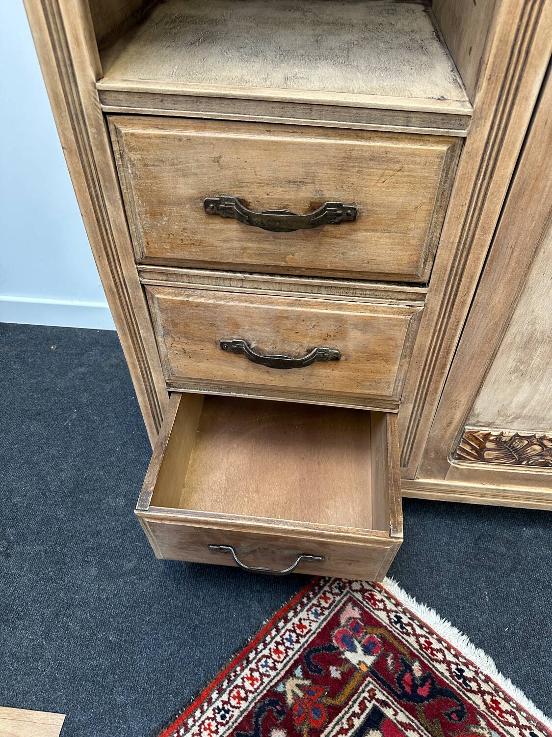 Asymmetrical art deco wardrobe