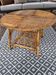 vintage rattan coffee table, Audoux and Minet style