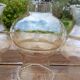 3 amber tulip globes art deco style for chandelier or wall light