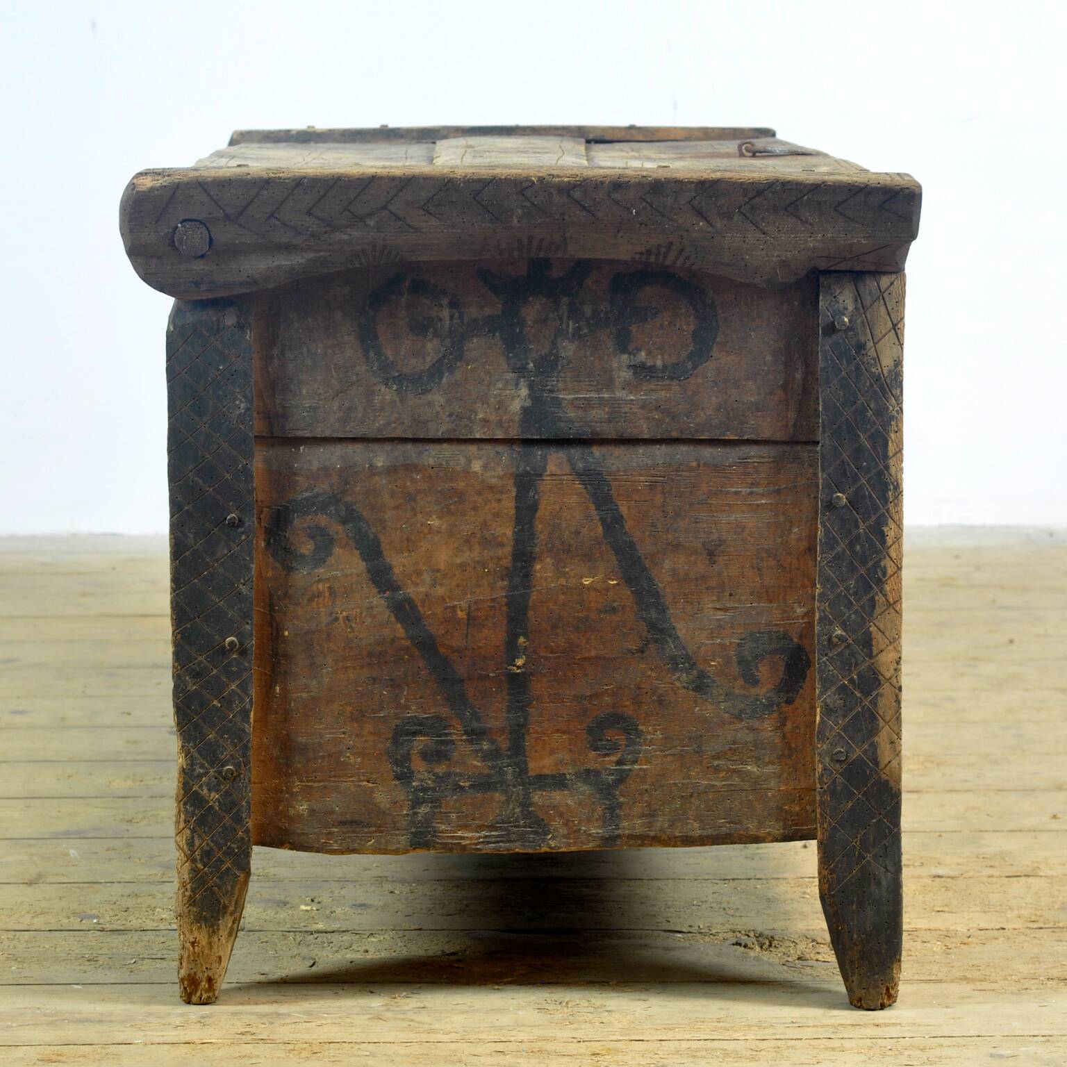 Coffre de berger antique, années 1820
