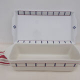 1 SET OF 2 BLUE AND RED BASQUE DISHES (Basque dishes)