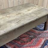 19th century chestnut coffee table with 2 drawers