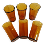 Large vintage Duralex orangeade glasses