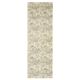 1970s Vintage Turkish Hand-Knotted Wool Cotton Tan Runner Rug 93x287