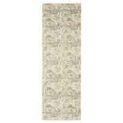 1970s Vintage Turkish Hand-Knotted Wool Cotton Tan Runner Rug 93x287