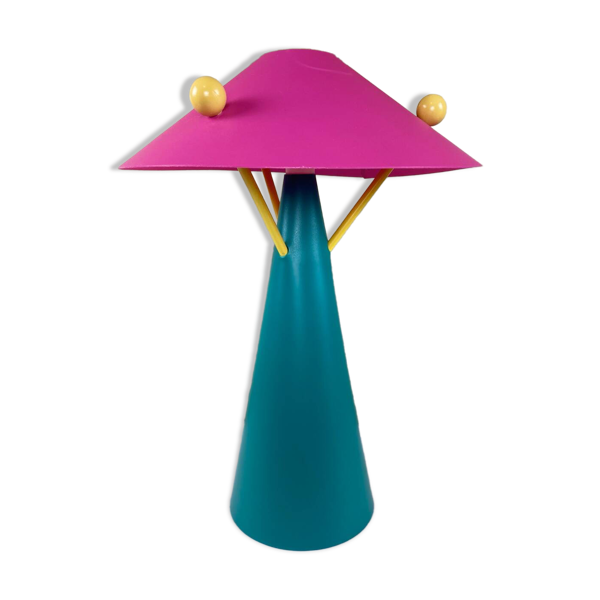 Lampe vintage colorée