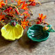 Lot de 2 coupelles vintage en barbotine