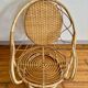 Fauteuil rotin bambou 1960 vintage