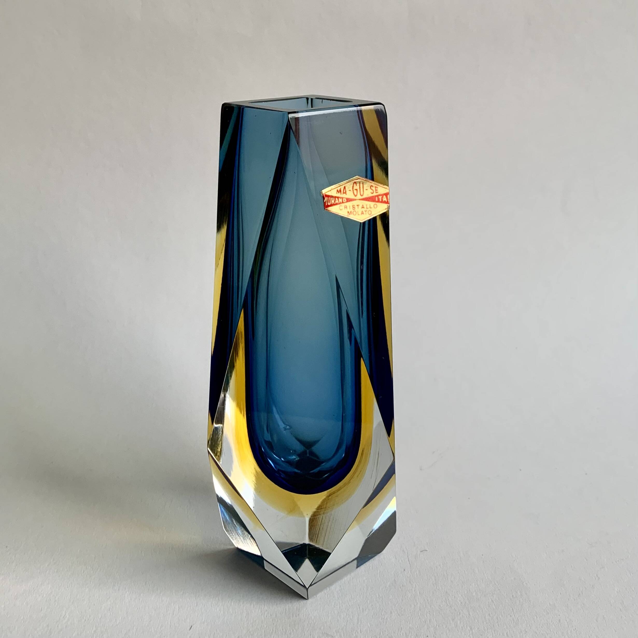 Vase by F. Poli for Murano, Italy, 1970s