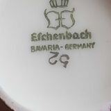 Very small round vase in off-white color with gold edging ESCHENBACH